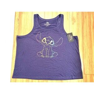 NWT Disney Pride Collection Sz 2X Sleepwear Tank top LILO Stitch Women’s Purple